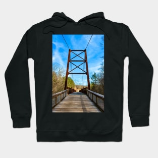 Cable Bridge at Ivy Creek Greenway Hoodie